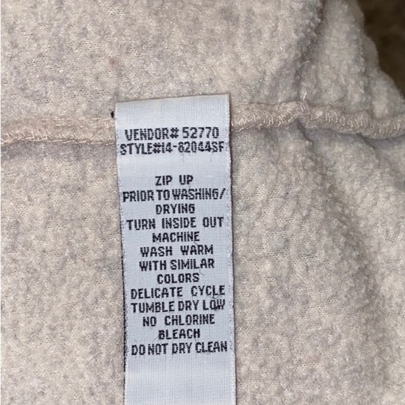 Vintage Northern Reflections Zip Snow Flake Fleecy - Picture 6 of 7